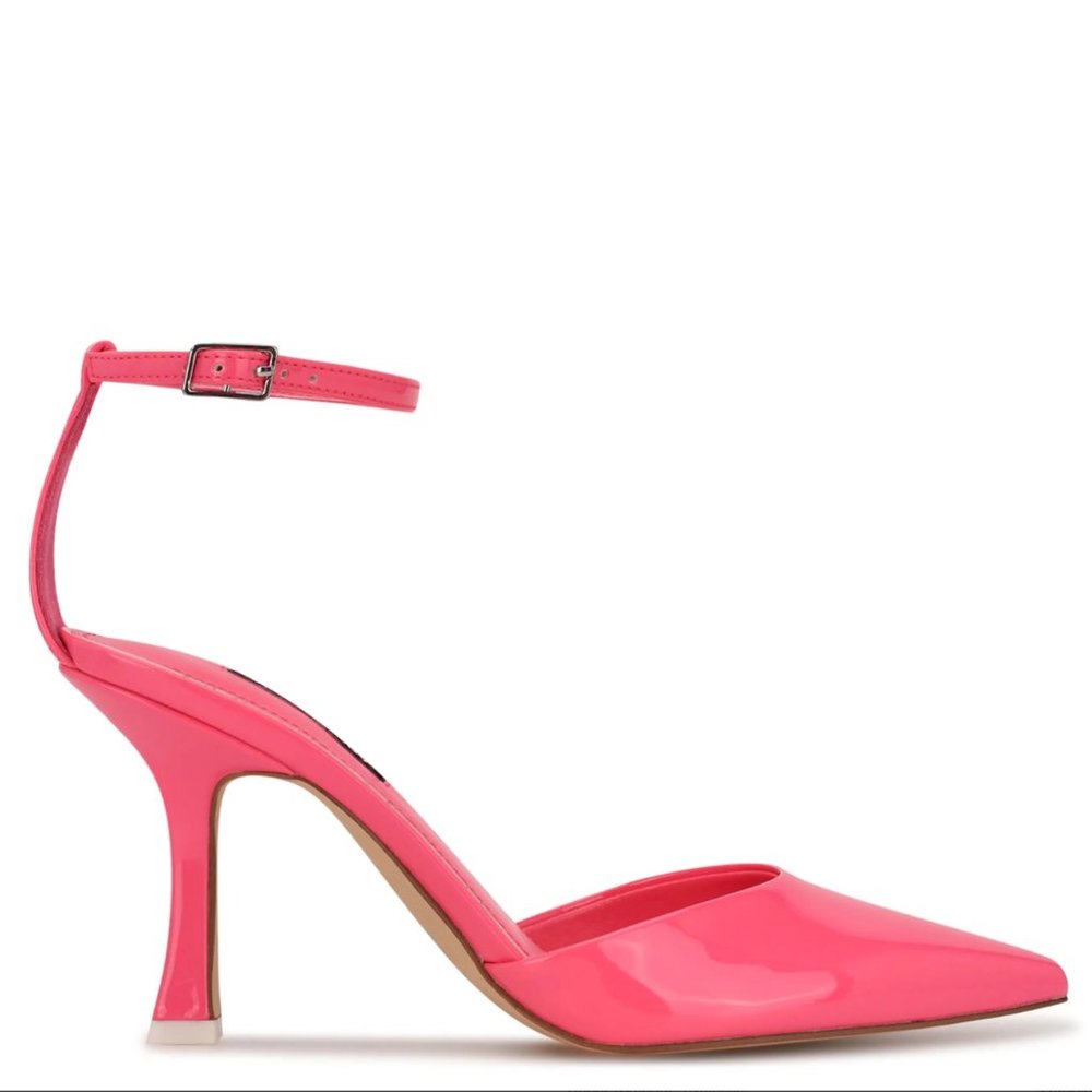 Shaply Pointy Toe Ankle Strap Pumps